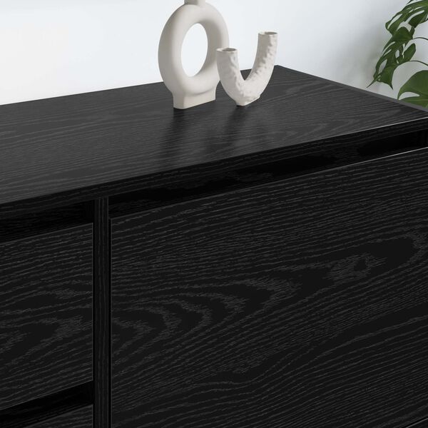 vidaXL Televizn&iacute; skř&iacute;ň Čern&yacute; dub 100 x 36 x 49.5 cm kompozitn&iacute; dřevo