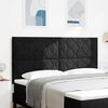 vidaXL LED hlavov&aacute; deska Čern&aacute; 180 cm Uměl&aacute; kůže