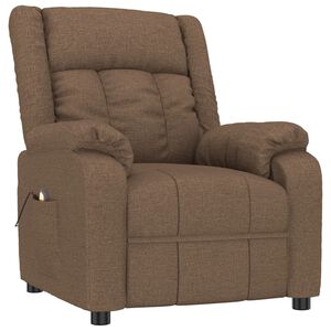vidaXL Mas&aacute;žn&iacute; křeslo hněd&eacute; textil