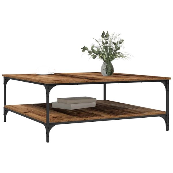 vidaXL Konferenčn&iacute; stolek Star&eacute; dřevo 100 x 100 x 40 cm