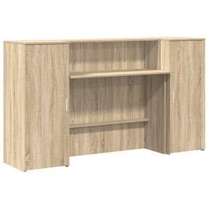 vidaXL Recepčn&iacute; stůl dub sonoma 180x50x103,5 cm kompozitn&iacute; dřevo