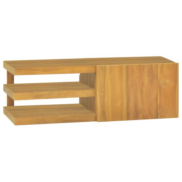 vidaXL N&aacute;stěnn&aacute; koupelnov&aacute; skř&iacute;ňka 90 x 40 x 30 cm masivn&iacute; teak