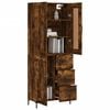 vidaXL Skř&iacute;ň highboard kouřov&yacute; dub 69,5 x 34 x 180 cm kompozitn&iacute; dřevo