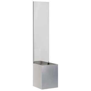 vidaXL Soukrom&iacute; na zahradě Řezac&iacute; Stř&iacute;brn&aacute; 32 x 150 cm Nerezov&aacute; ocel