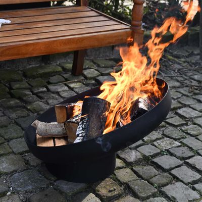 Esschert Design Koš na oheň šikmý černý ocel FF402