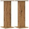 vidaXL Stojany na reproduktory 2 ks dub artisan 30x30x80 cm kompozit