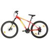 vidaXL Horsk&eacute; kolo 21 rychlost&iacute; 27,5" kolo 38 cm červen&eacute;