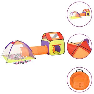 vidaXL Dětsk&yacute; stan na hran&iacute; s 250 m&iacute;čky v&iacute;cebarevn&yacute; 338 x 123 x 111 cm