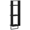 vidaXL Nástěnná polička Černý dub 30 x 25 x 100 cm kompozitní dřevo