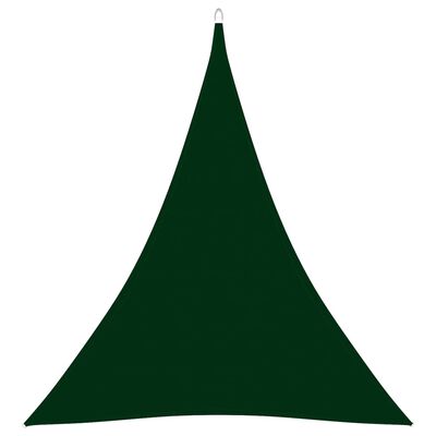 vidaXL Stínící plachta oxford trojúhelníková 4 x 5 x 5 m tmavě zelená