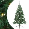 vidaXL Uměl&yacute; osvětlen&yacute; v&aacute;nočn&iacute; stromeček Zelen&aacute; 120 cm PVC