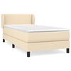 vidaXL Box spring postel s matrac&iacute; kr&eacute;mov&aacute; 80 x 200 cm textil
