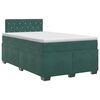 vidaXL Postel boxspring s matrac&iacute; Tmavě zelen&aacute; 120 x 200 cm Samet