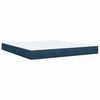 vidaXL Box spring postel s matrac&iacute; modr&aacute; 180 x 200 cm samet