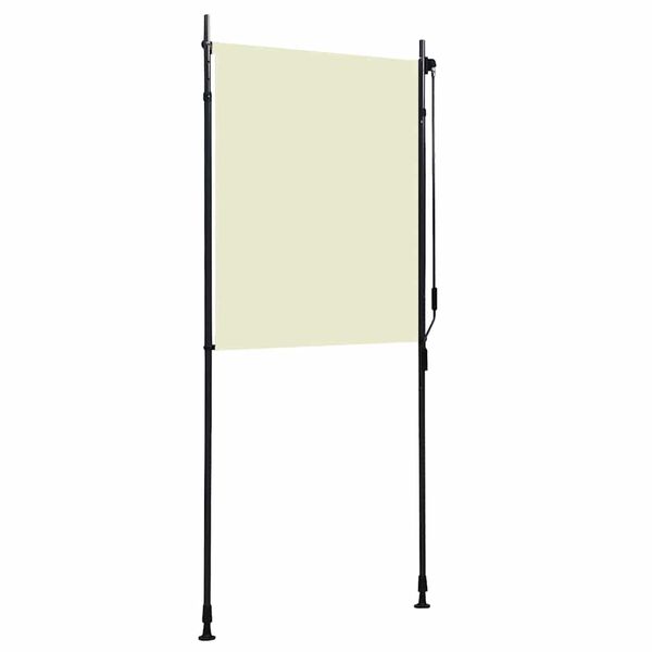vidaXL Venkovní roleta 100 x 270 cm krémová