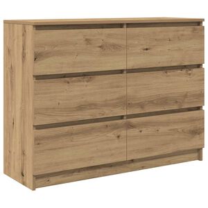 vidaXL Př&iacute;born&iacute;k dub artisan 100x35x76 cm kompozitn&iacute; dřevo
