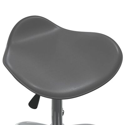 vidaXL Otočná jídelní židle šedá umělá kůže