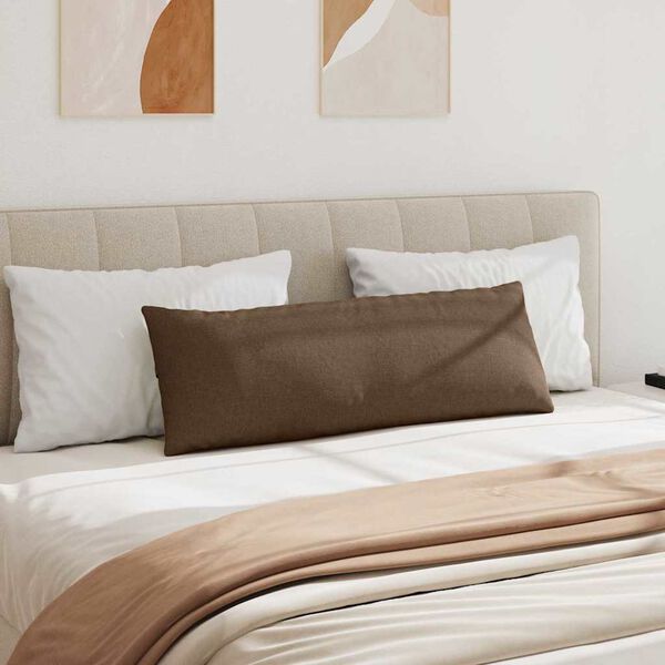 vidaXL Pohovkové polštáře 2 pcs Hnědá 120 x 40 cm textil