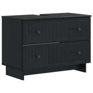 vidaXL Skř&iacute;ňka pod umyvadlo EDE Čern&aacute; 82 x 41 x 59 cm Kompozitn&iacute; dřevo