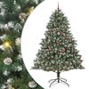 vidaXL Uměl&yacute; v&aacute;nočn&iacute; stromeček Zelen&aacute; 240 cm PVC, plast a ocel