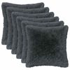 vidaXL Povlak na pol&scaron;t&aacute;ř 6 pcs HEERLEN Antracitov&aacute; 40 x 40 cm