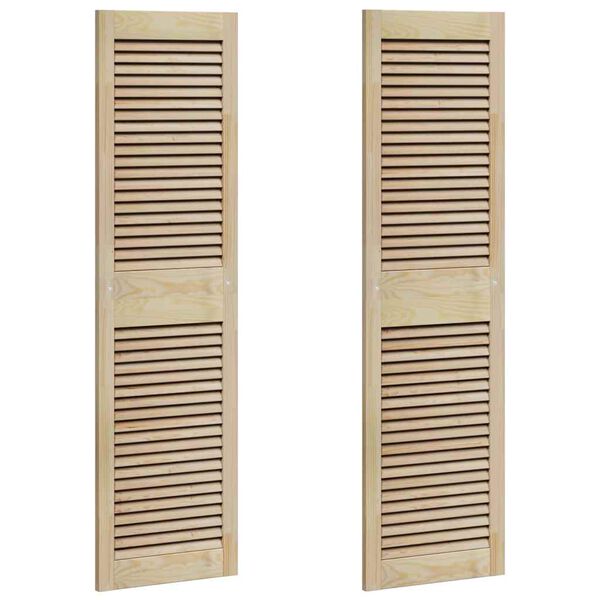 vidaXL Skř&iacute;ňov&eacute; dveře se dveřmi 2 pcs Př&iacute;rodn&iacute; 140,5 x 2,1 x 39,5 cm