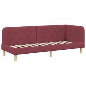 vidaXL Rohov&yacute; r&aacute;m postele V&iacute;no Červen&eacute; 80 x 200 cm textil
