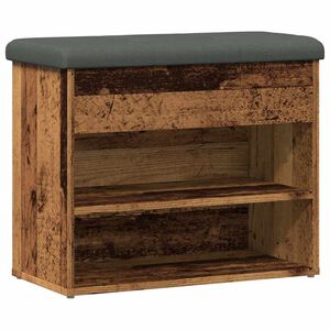 vidaXL Lavice s botn&iacute;kem star&eacute;ho dřeva 62x32x50 cm Engineered Wood