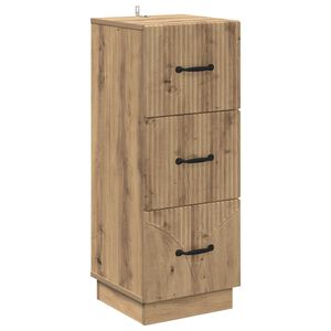 vidaXL Skř&iacute;ň se z&aacute;suvkami 33 x 34,5 x 87 cm Kompozitn&iacute; dřevo