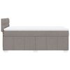 vidaXL Box spring postel s matrac&iacute; taupe 80x200 cm textil