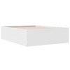 vidaXL Rám postele bílý 135 x 190 cm kompozitní dřevo