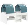 vidaXL Postel s Tunelem 4 pcs B&iacute;l&aacute; a světle modr&aacute; Kompozitn&iacute; dřevo