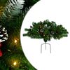 vidaXL V&aacute;nočn&iacute; stromek s LED osvětlen&iacute;m k cestě zelen&yacute; 40 cm PVC