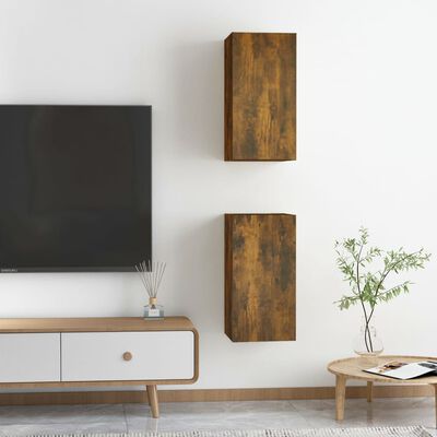 vidaXL TV skříňky 2 ks kouřový dub 30,5 x 30 x 60 cm kompozitní dřevo