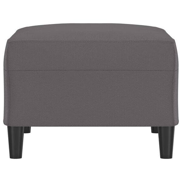 vidaXL Podnožka &scaron;ed&aacute; 70x55x41 cm uměl&aacute; kůže