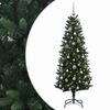 vidaXL Uměl&yacute; v&aacute;nočn&iacute; stromek s baňkami 120 cm 150 LED Tepl&aacute; b&iacute;l&aacute;