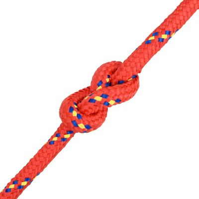 vidaXL Lodní lano červené 16 mm 100 m polypropylen