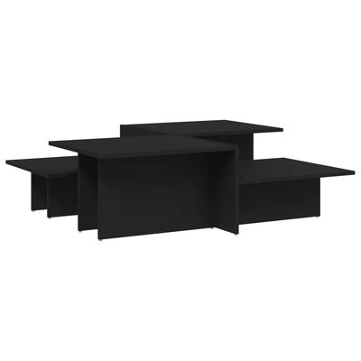 vidaXL Konferenční stolky 2 ks černé kompozitní dřevo