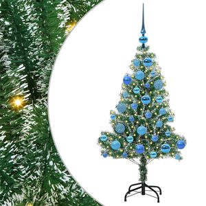 vidaXL Uměl&yacute; v&aacute;nočn&iacute; stromeček se sněhem a LED osvětlen&iacute;m 120 cm