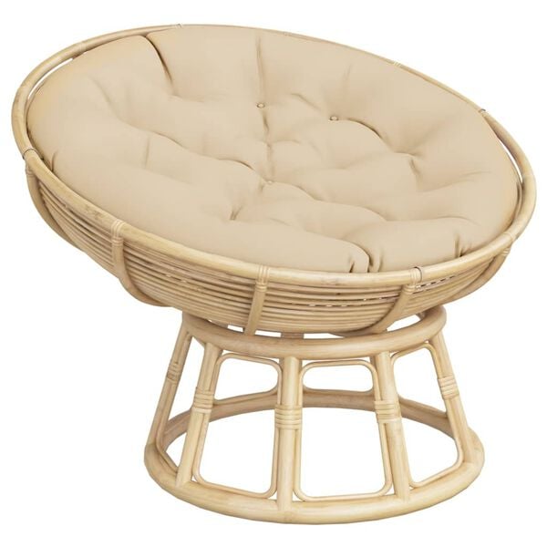 vidaXL Kulat&yacute; sed&aacute;k b&eacute;žov&yacute; &Oslash; 100 x 11 cm oxfordsk&aacute; tkanina