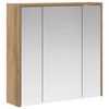 vidaXL Koupelnov&aacute; zrcadlov&aacute; skř&iacute;ň Uměleck&yacute; dub 63,5 x 16 x 62,5 cm