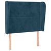 vidaXL Čelo postele typu u&scaron;&aacute;k tmavě hněd&eacute; 103x23x118/128 cm textil