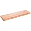 vidaXL Koupelnov&aacute; deska hněd&aacute; 100x30x(2-6) cm o&scaron;etřen&yacute; masivn&iacute; dřevo