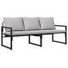 vidaXL Zahradn&iacute; n&aacute;bytek Světle &scaron;ed&aacute; 180 x 72,5 x 71 cm Polyester