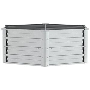 vidaXL Zahradn&iacute; vyv&yacute;&scaron;en&yacute; z&aacute;hon 129 x 45 cm pozinkovan&aacute; ocel stř&iacute;brn&yacute;