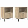 vidaXL Nočn&iacute; skř&iacute;ňka 2 pcs dub sonoma 49 x 36 x 61 cm Kompozitn&iacute; dřevo