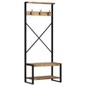 vidaXL Vě&scaron;&aacute;k na oblečen&iacute; 80x40x190 cm Masivn&iacute; hrub&eacute; dřevo Mango