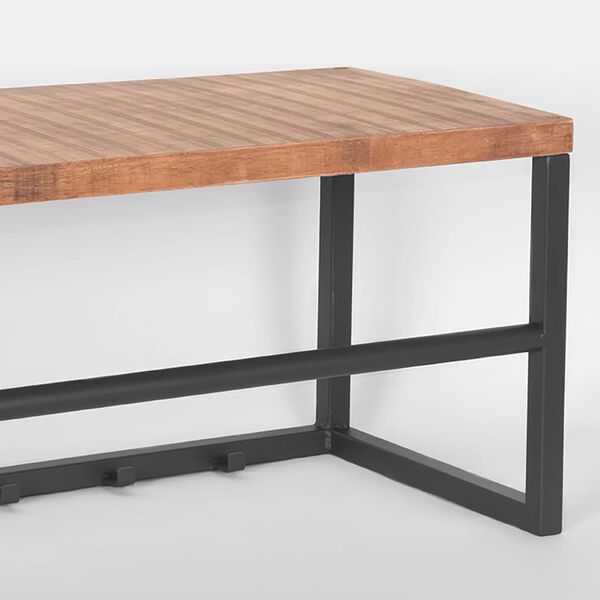 LABEL51 Vě&scaron;&aacute;k na kab&aacute;ty Swing 80 x 30 x 30 cm dřevo/p&aacute;len&aacute; ocel