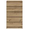 vidaXL Zásuvková komoda dub artisan 60 x 36 x 103 cm kompozitní dřevo