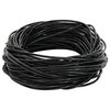 vidaXL Kožen&yacute; prov&aacute;zek 1 Čern&aacute; &Oslash;1,5 mm x 5 m Kůže